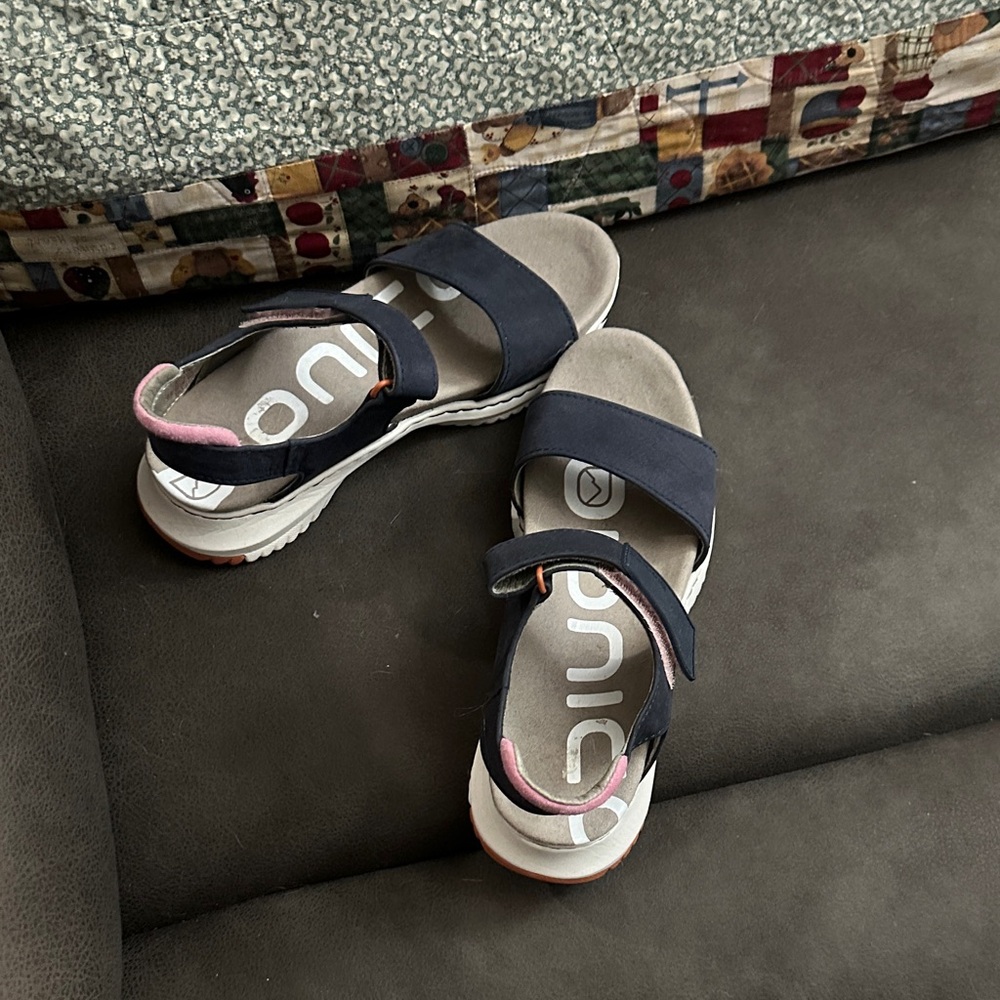 Bionica Navy and Pink Sandals
